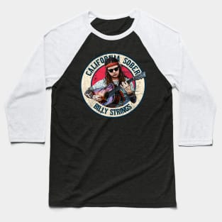 Retro Style Fan Art Design Billy Strings California Sober Baseball T-Shirt